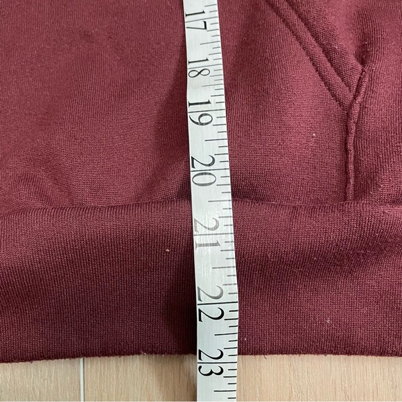 ESSENTIALS Burgundy Hoodie - Picture 7 of 7